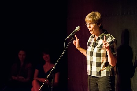 The Moth StorySLAM: Nerve. Hosted at the Miramar Theatre in Milwaukee, WI.